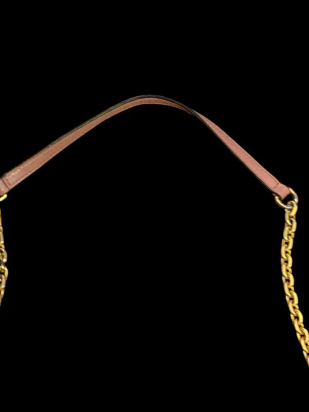 Tory Burch Pink Perforated Open Pattern Shoulder Bag With Gold Hardware